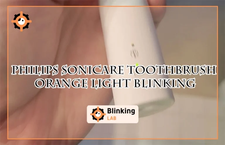 Philips Sonicare Toothbrush Orange Light Blinking