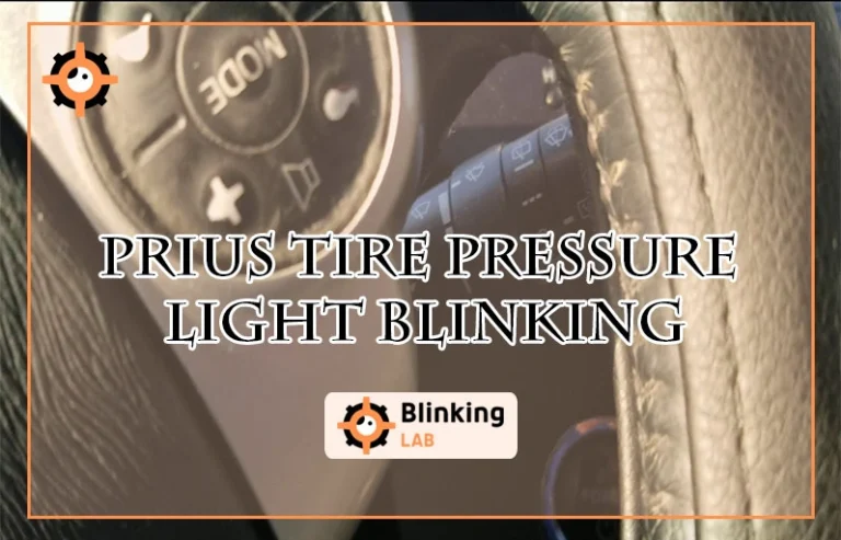 Prius Tire Pressure Light Blinking