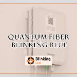 Quantum Fiber Blinking Blue