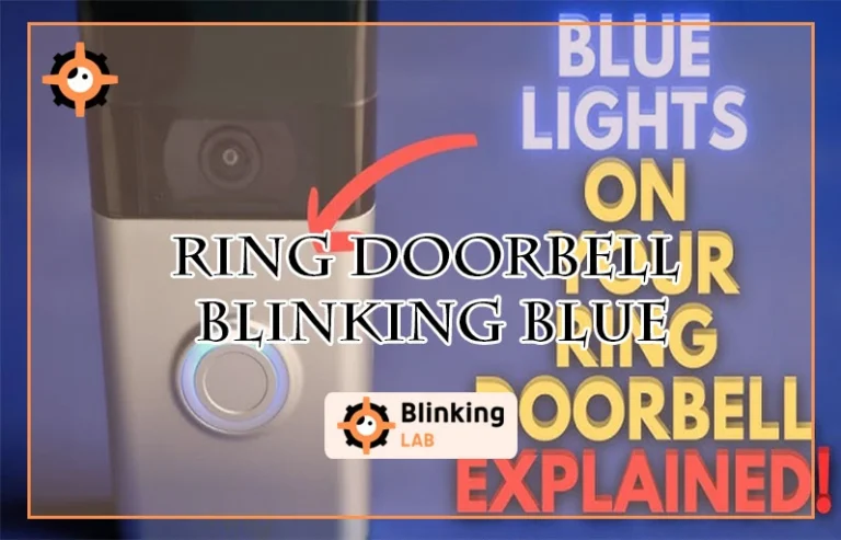 Ring Doorbell Blinking Blue