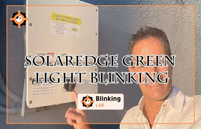 Solaredge Green Light Blinking