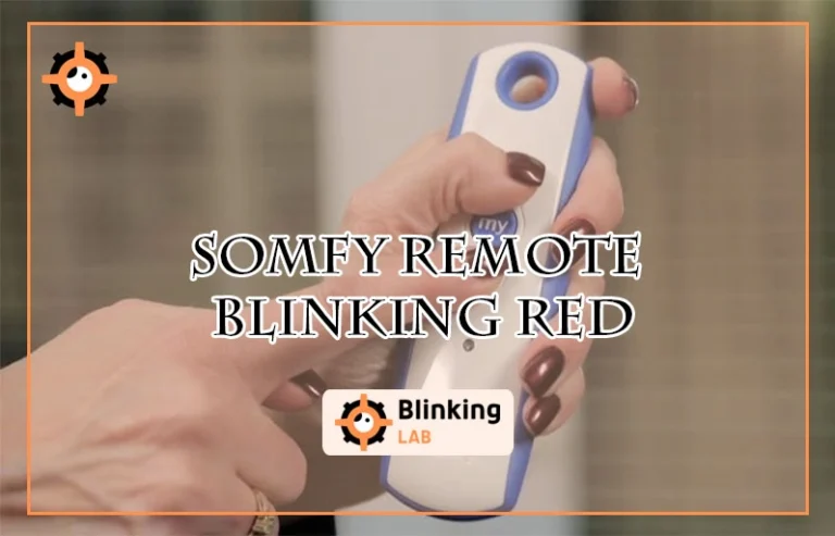 Somfy Remote Blinking Red
