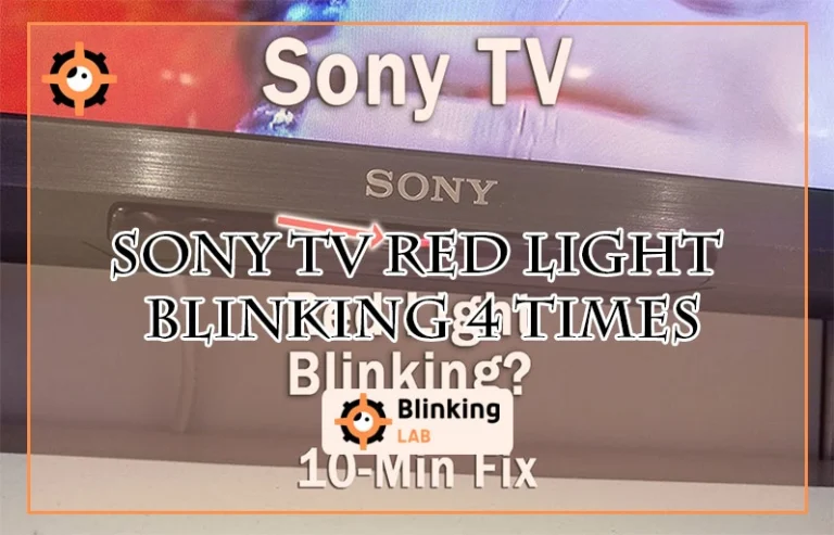 Sony Tv Red Light Blinking 4 Times