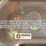 Subaru Check Engine Light Blinking Cruise Control