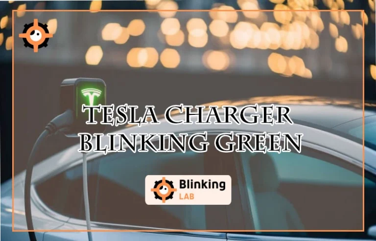 Tesla Charger Blinking Green