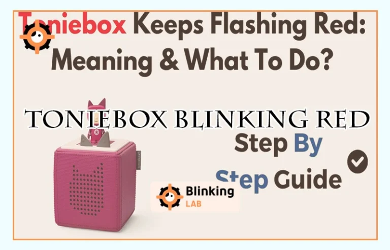 Toniebox Blinking Red
