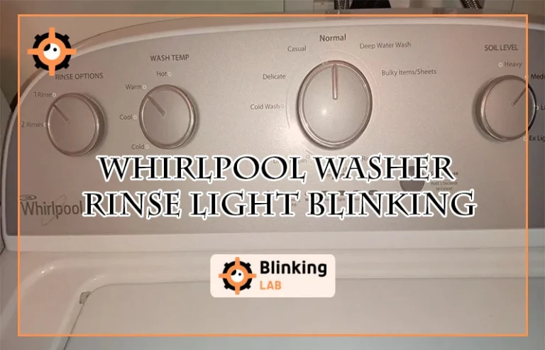 Whirlpool Washer Rinse Light Blinking