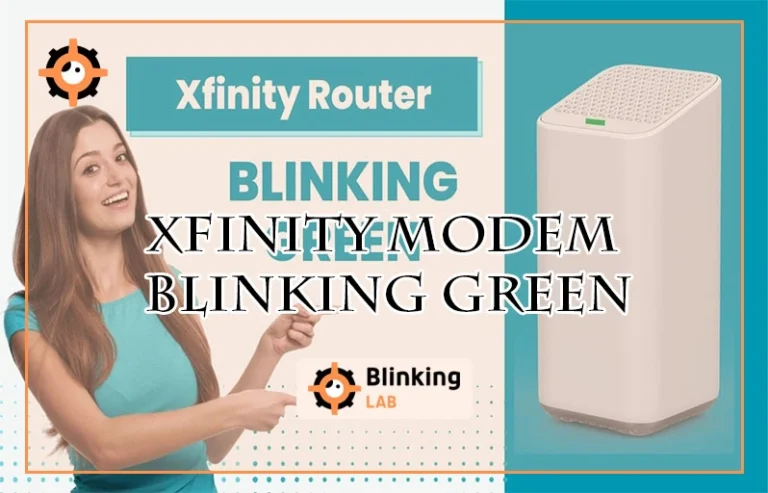 Xfinity Modem Blinking Green