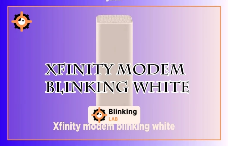 Xfinity Modem Blinking White