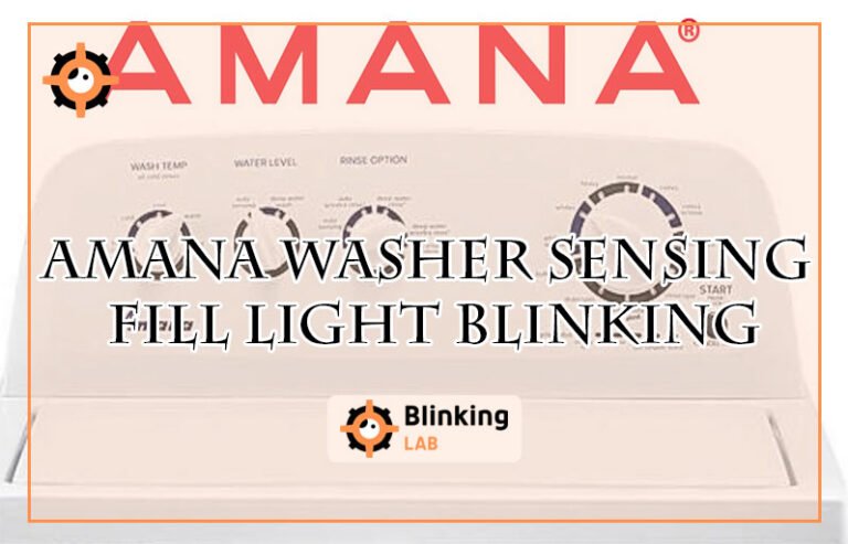 Amana Washer Sensing Fill Light Blinking