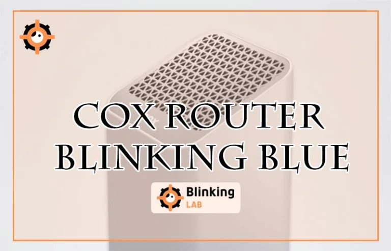 Cox Router Blinking Blue