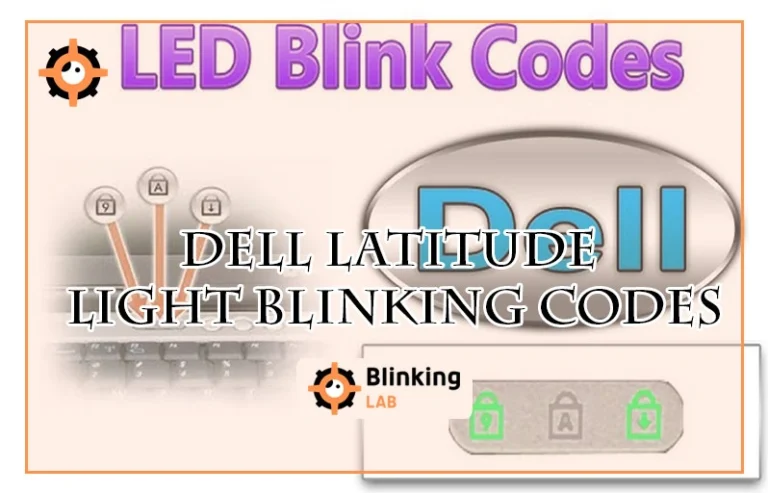 Dell Latitude Light Blinking Codes