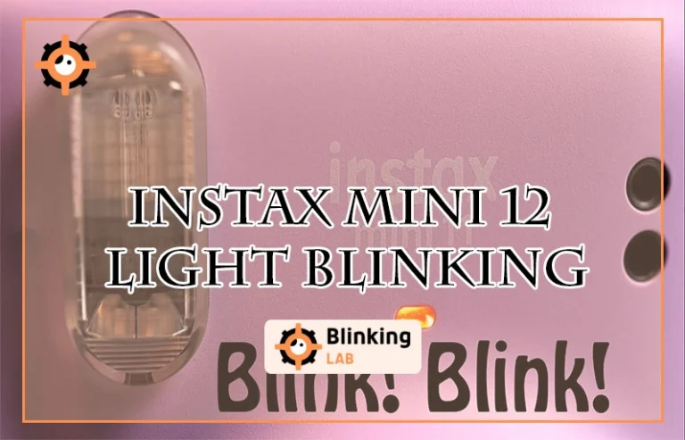 Instax Mini 12 Light Blinking