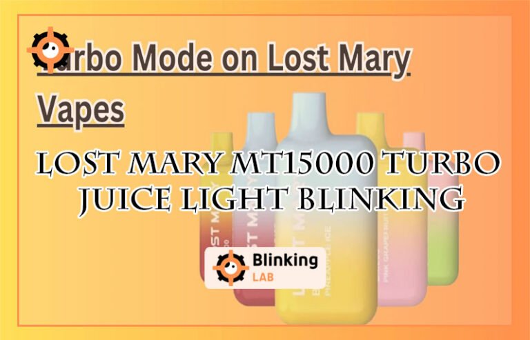 Lost Mary Mt15000 Turbo Juice Light Blinking
