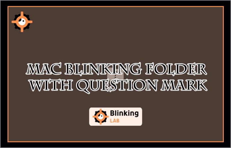 Mac Blinking Folder With Question Mark