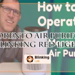 Morento Air Purifier Blinking Red Light