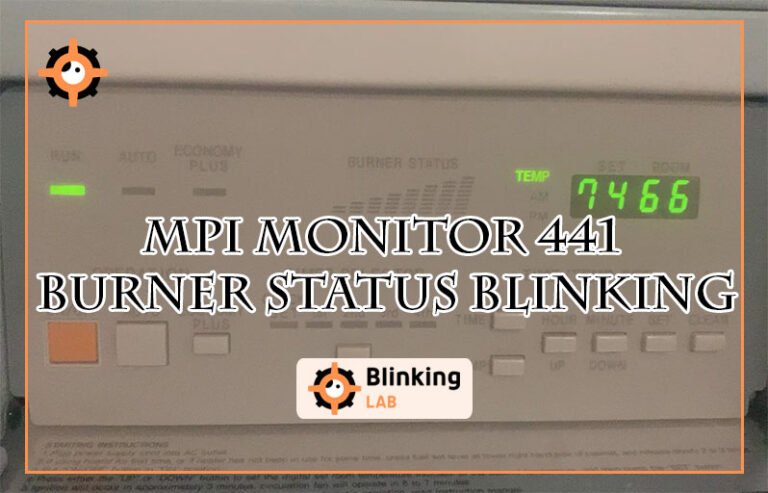 Mpi Monitor 441 Burner Status Blinking