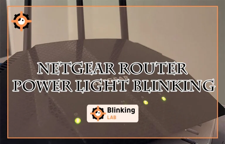 Netgear Router Power Light Blinking