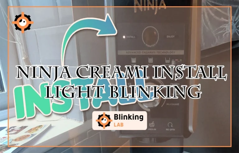 Ninja Creami Install Light Blinking