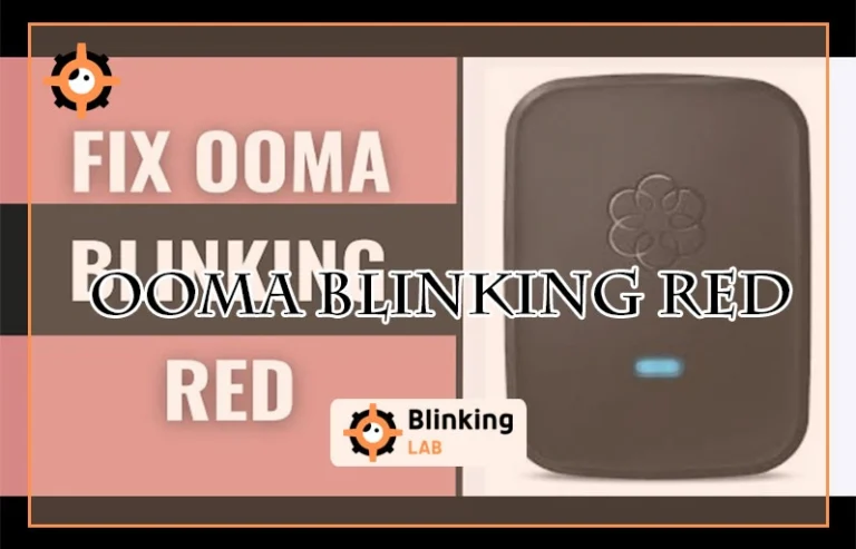 Ooma Blinking Red