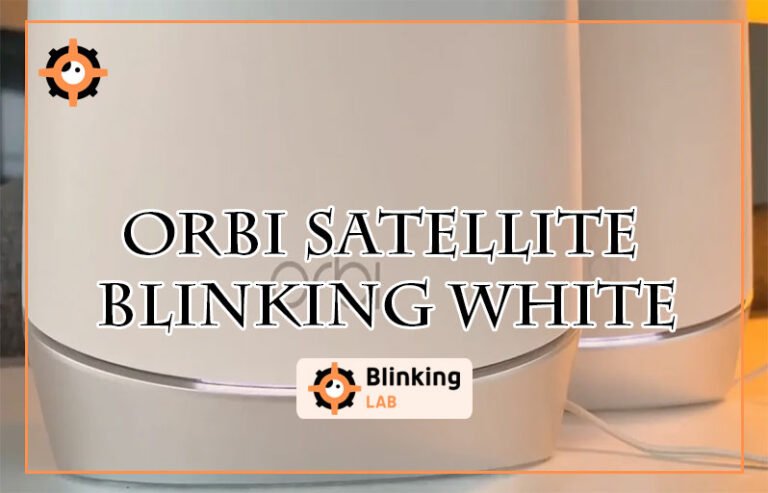Orbi Satellite Blinking White