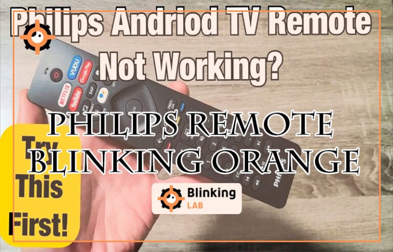 Philips Remote Blinking Orange