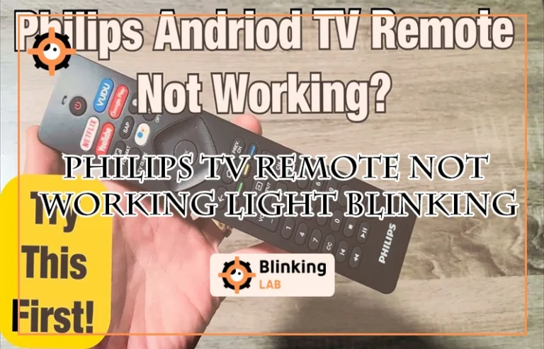 Philips Tv Remote Not Working Light Blinking