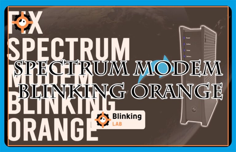 Spectrum Modem Blinking Orange