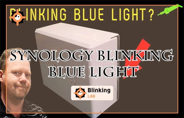 Synology Blinking Blue Light