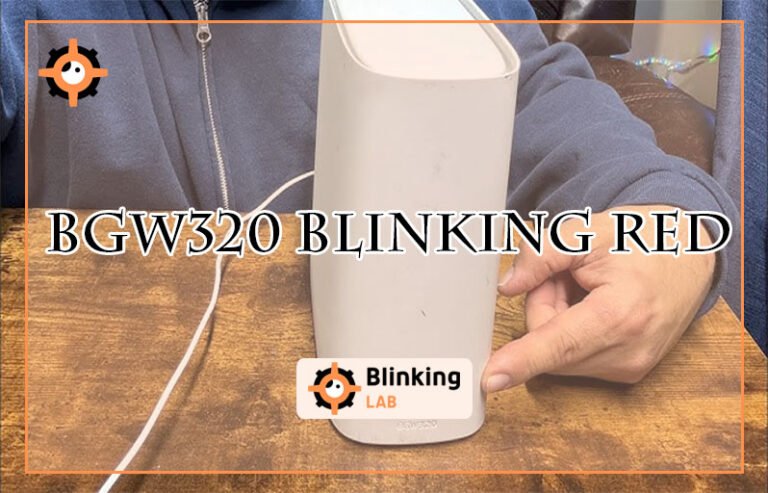 Bgw320 Blinking Red
