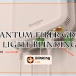 Quantum Fiber Green Light Blinking