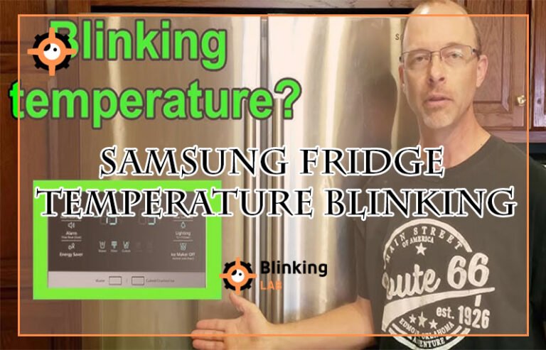 Samsung Fridge Temperature Blinking