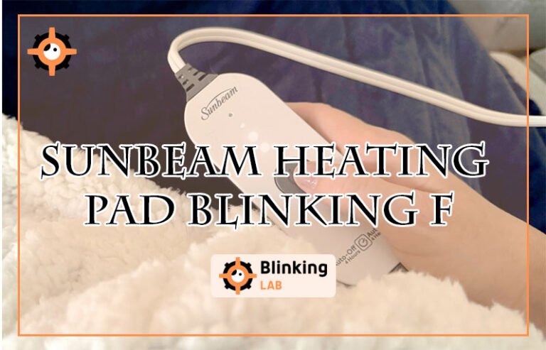 Sunbeam Heating Pad Blinking F